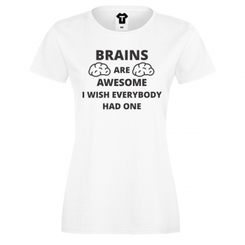 Дамска тениска бяла Brains Дамска тениска бяла Brains