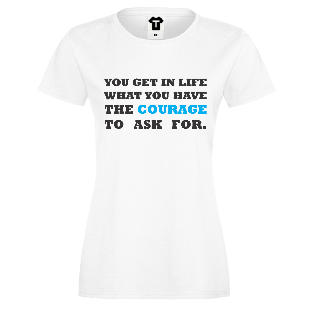 Дамска тениска бяла Courage Дамска тениска бяла Courage