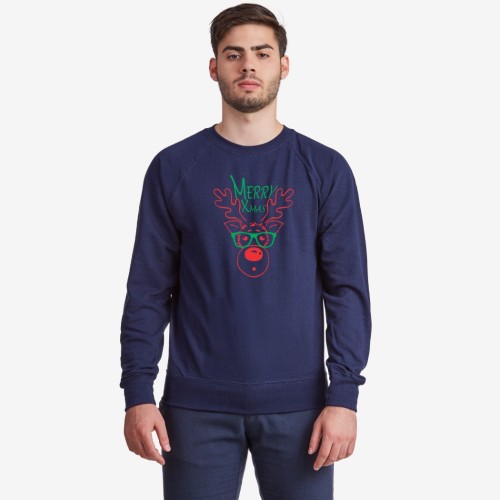 Мъжка тъмно-синя или сива блуза Merry Christmas Мъжка тъмно-синя или сива блуза Merry Christmas
