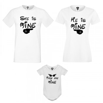 Семеен комплект в бяло или черно They are Mine