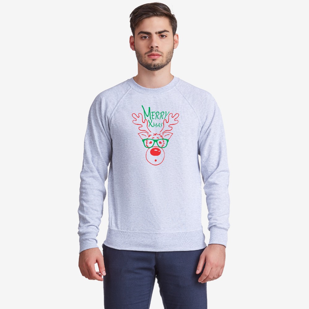 Мъжка тъмно-синя или сива блуза Merry Christmas Мъжка тъмно-синя или сива блуза Merry Christmas