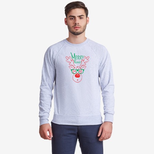 Мъжка тъмно-синя или сива блуза Merry Christmas Мъжка тъмно-синя или сива блуза Merry Christmas