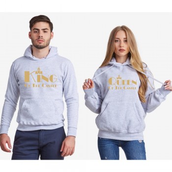 Сиви или тъмно-сини суитчери за двойки King and Queen of the castle
