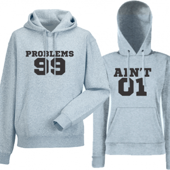 Комплект сиви суитчери за двойки Problems 99 Комплект сиви суитчери за двойки Problems 99