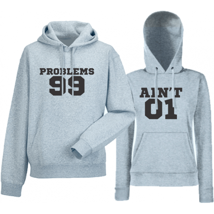 Комплект сиви суитчери за двойки Problems 99