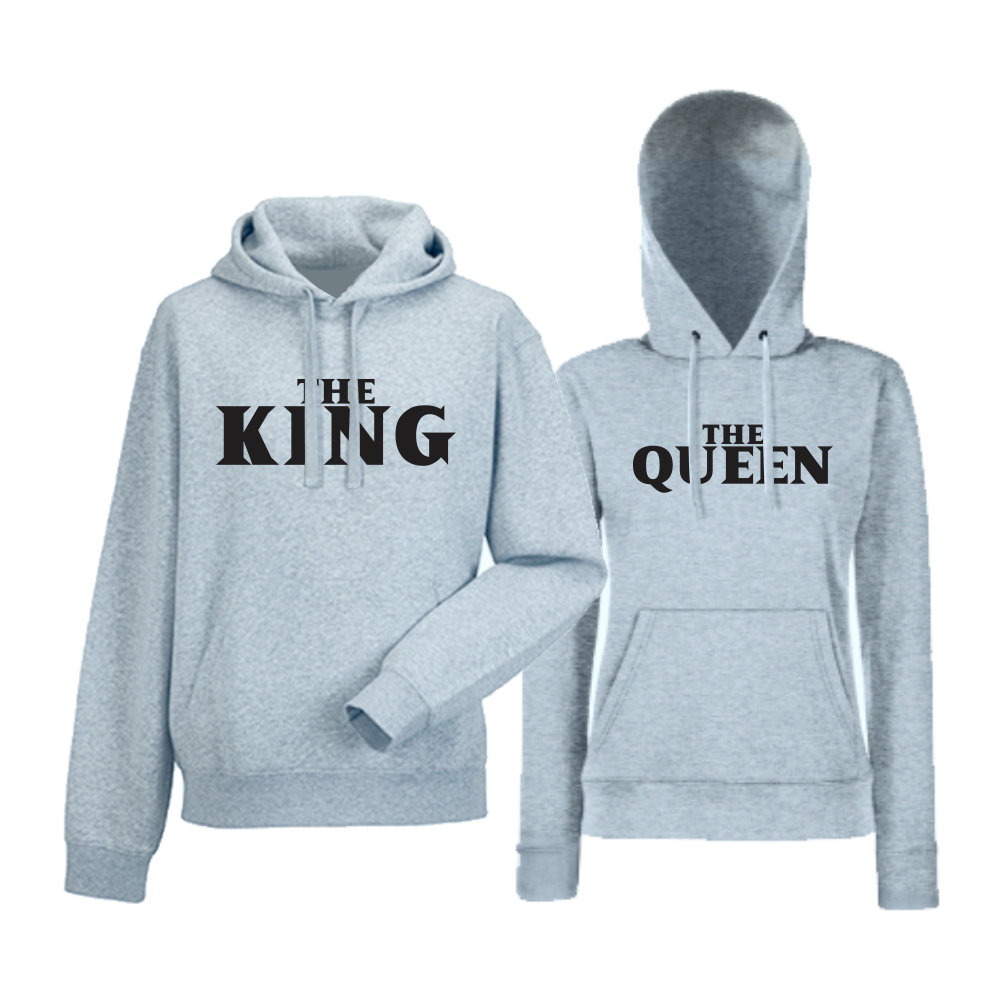 Комплект сиви суитчери за двойки The King