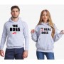 Комплект сиви суитчери за двойки The Real Boss Kiss
