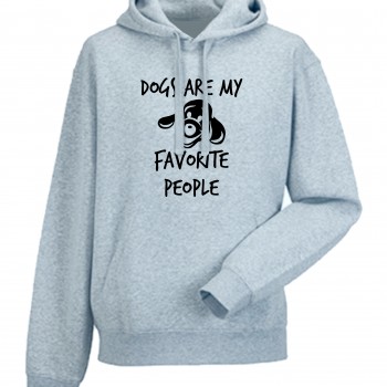 Мъжки суитчър Dogs are my favorite people сив 