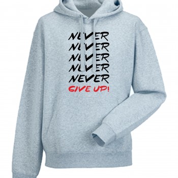 Мъжки суитчър Never Give Up сив 