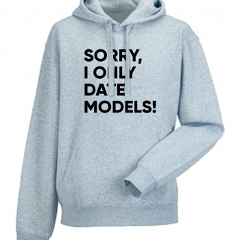 Мъжки суитчър Sorry I date only models сив 