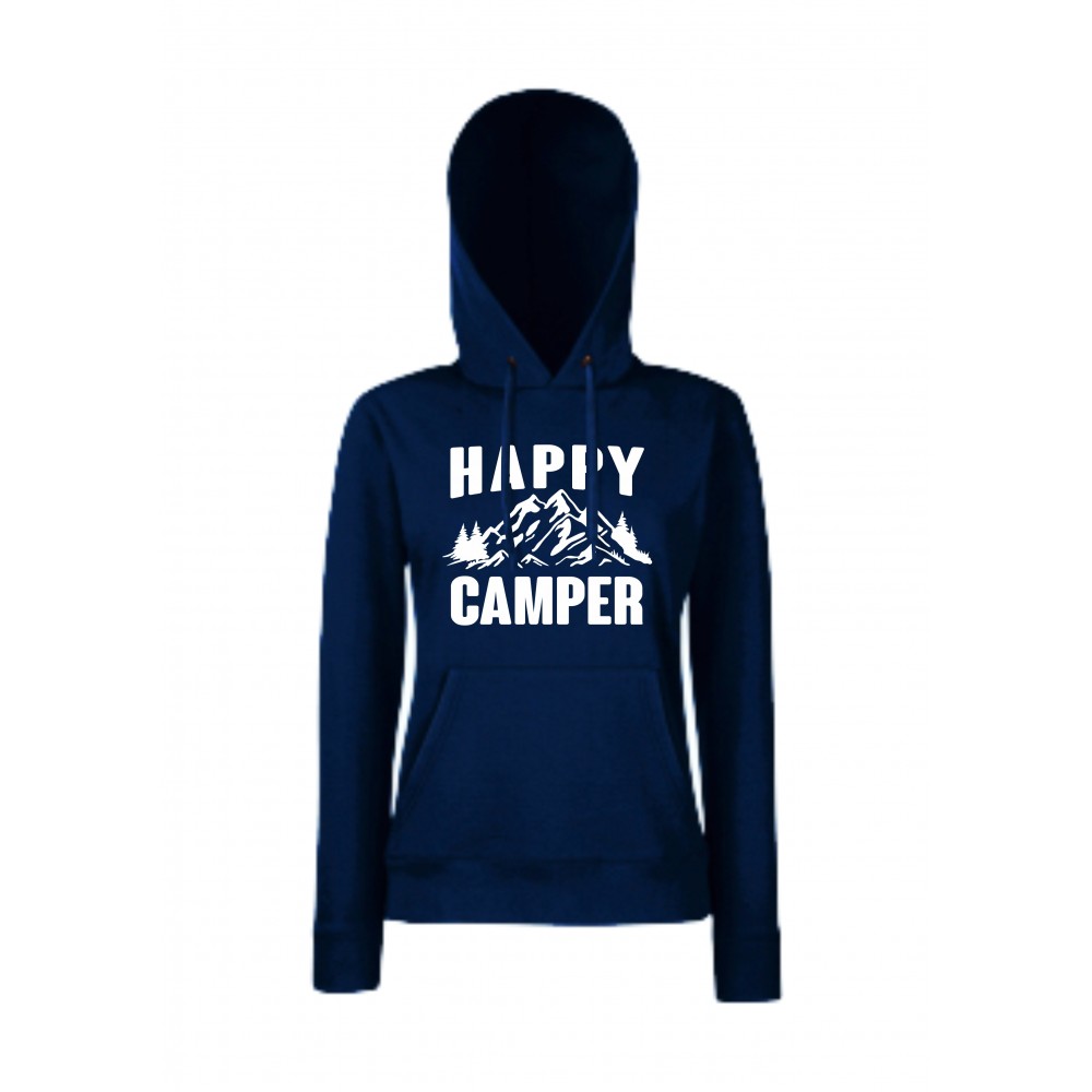 Дамски суитчър Happy Camper Тъмно-син Дамски суитчър Happy Camper Тъмно-син