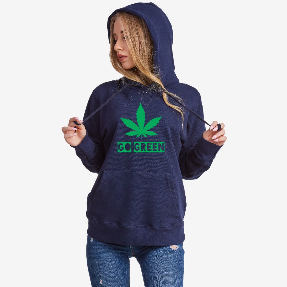Дамски тъмно-син суитчър Go Green Дамски тъмно-син суитчър Go Green