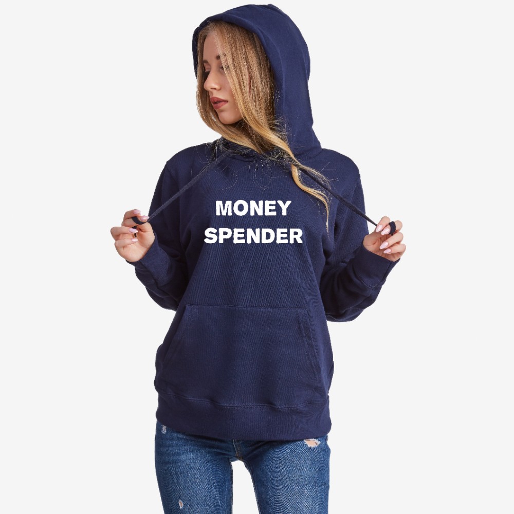 Дамски тъмно-син суитчър Money Spender