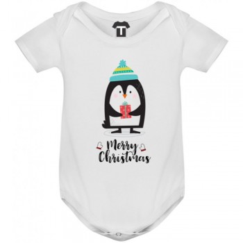 Бебешко боди Merry Christmas Penguin Boy Бебешко боди Merry Christmas Penguin Boy