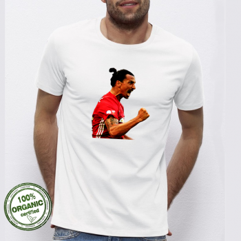 Мъжка бяла тениска от 100% органичен памук Zlatan Мъжка бяла тениска от 100% органичен памук Zlatan