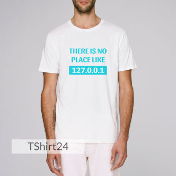 Мъжка бяла тениска с принт There is no place Мъжка бяла тениска с принт There is no place