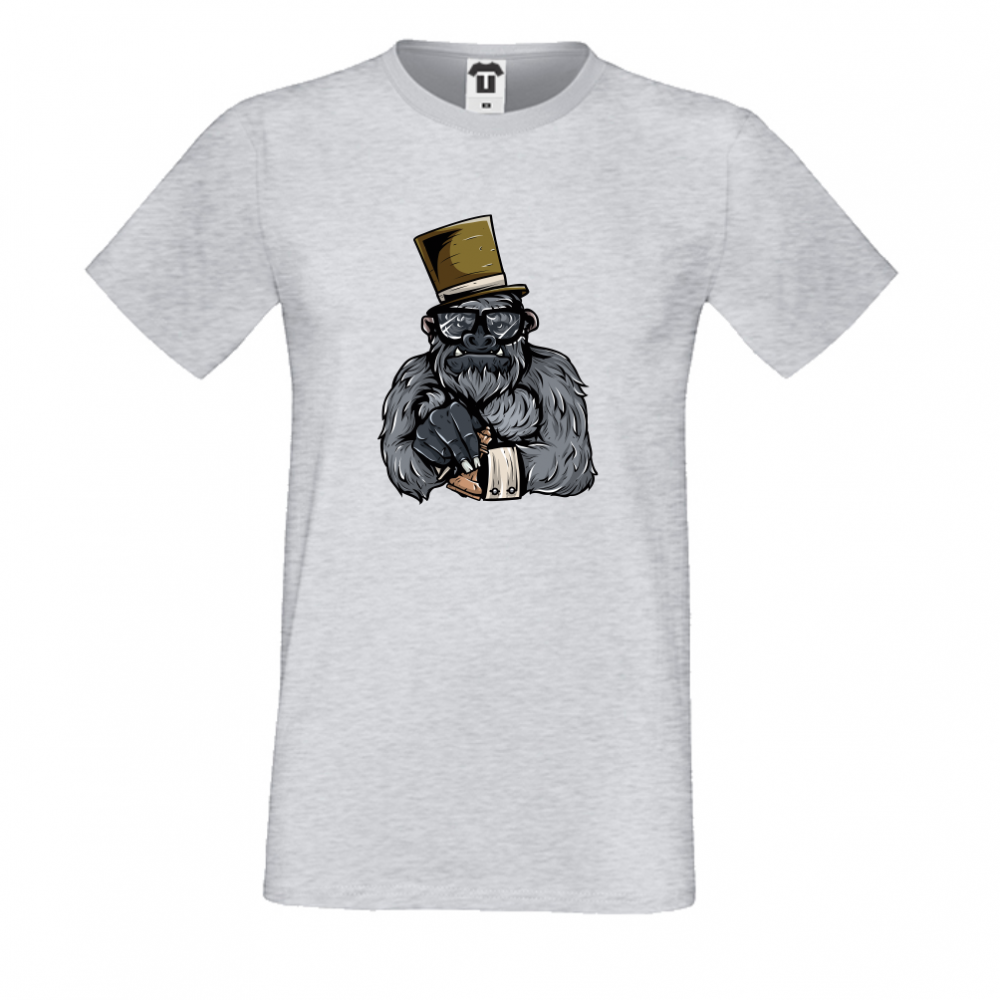 Мъжка сива тениска Monkey Мъжка сива тениска Monkey