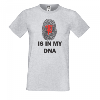 Мъжка сива тениска с принт Man Utd My DNA Мъжка сива тениска с принт Man Utd My DNA