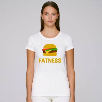 Дамска бяла тениска FATNESS Дамска бяла тениска FATNESS