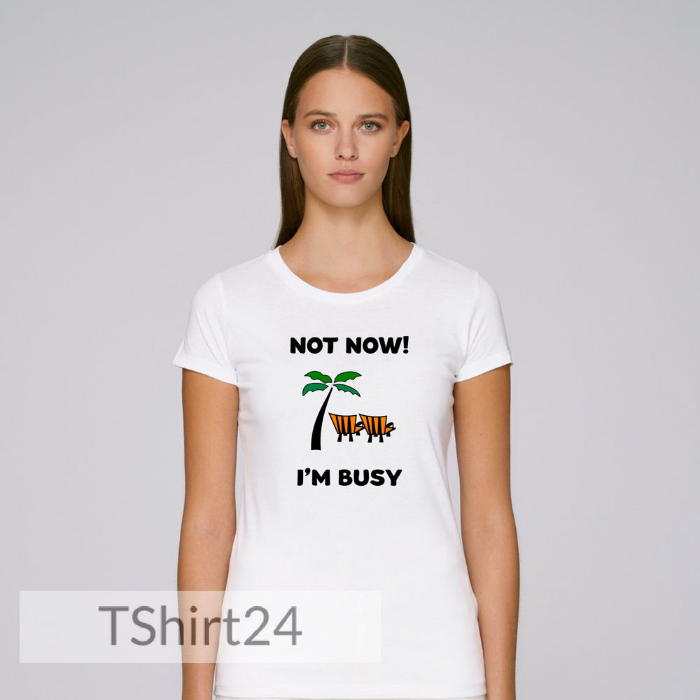 Дамска бяла тениска Not Now Дамска бяла тениска Not Now