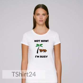 Дамска бяла тениска Not Now Дамска бяла тениска Not Now