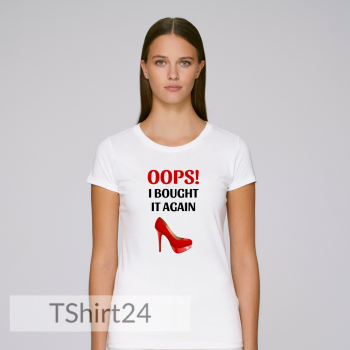 Дамска бяла тениска Oops I Bought It Again Дамска бяла тениска Oops I Bought It Again