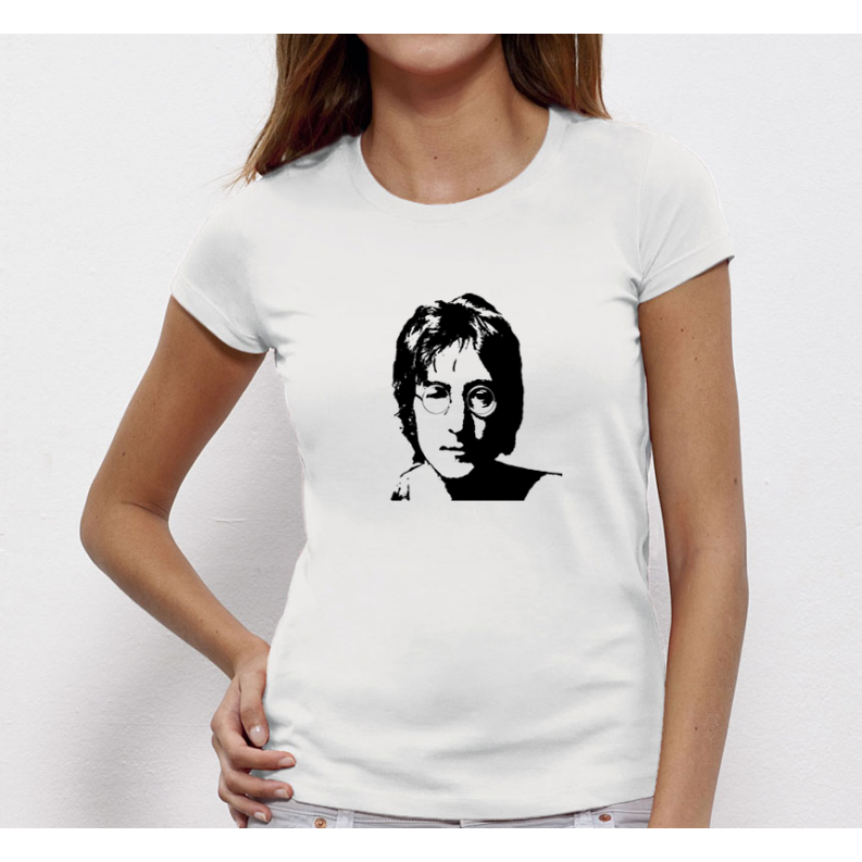Дамска бяла тениска от 100% органичен памук John Lennon Дамска бяла тениска от 100% органичен памук John Lennon