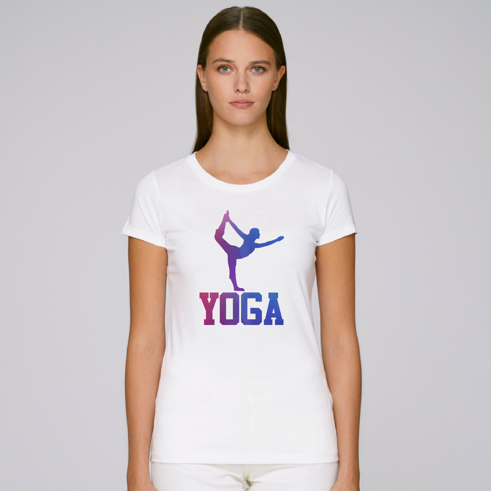 Дамска бяла тениска Yoga