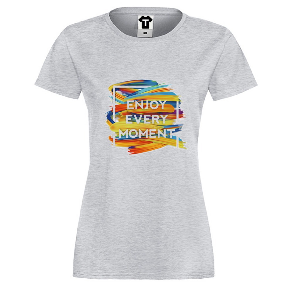 Дамска сива тенискa Enjoy Every Moment