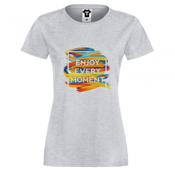 Дамска сива тенискa Enjoy Every Moment