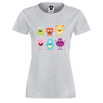 Дамска сива тениска Monsters Дамска сива тениска Monsters