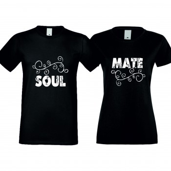 Тениски за двойки SOUL-MATE черни