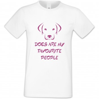 Мъжка бяла тениска Dogs are my Favourite People 2 Мъжка бяла тениска Dogs are my Favourite People 2
