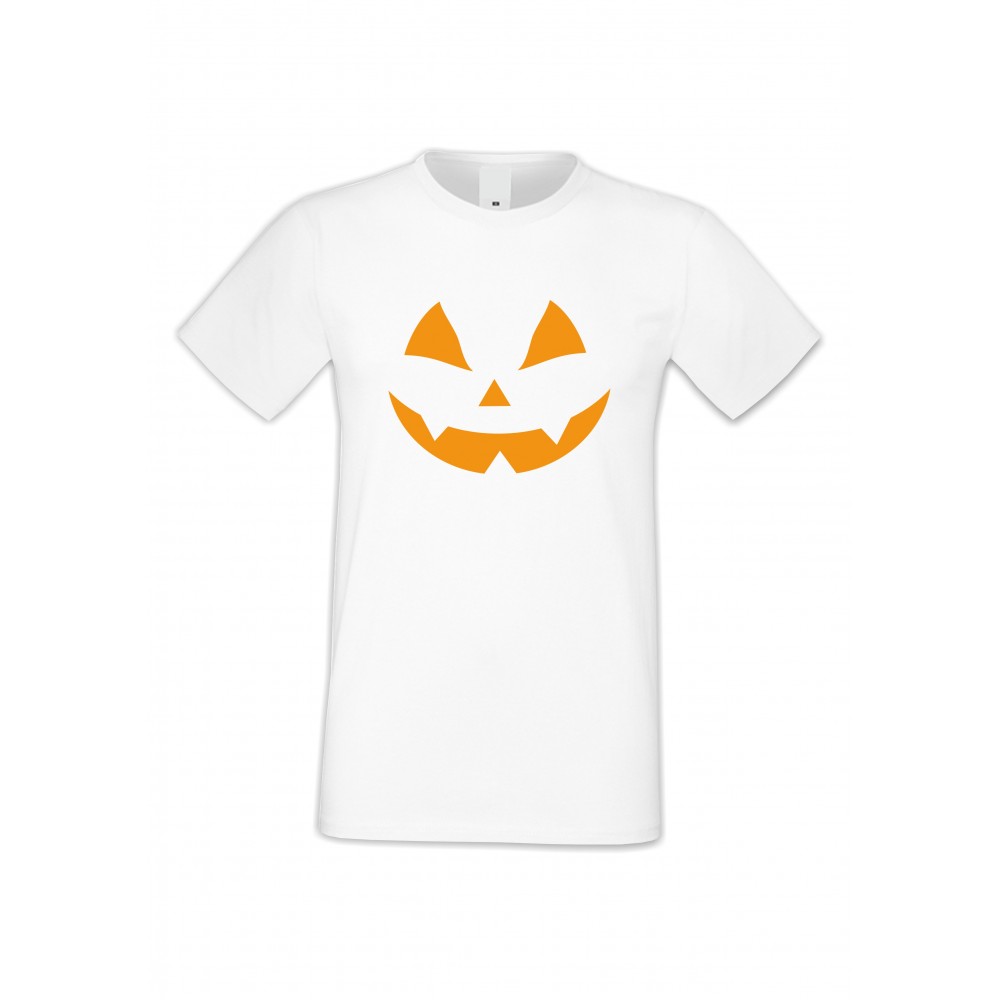 Мъжка бяла тениска Halloween face Мъжка бяла тениска Halloween face