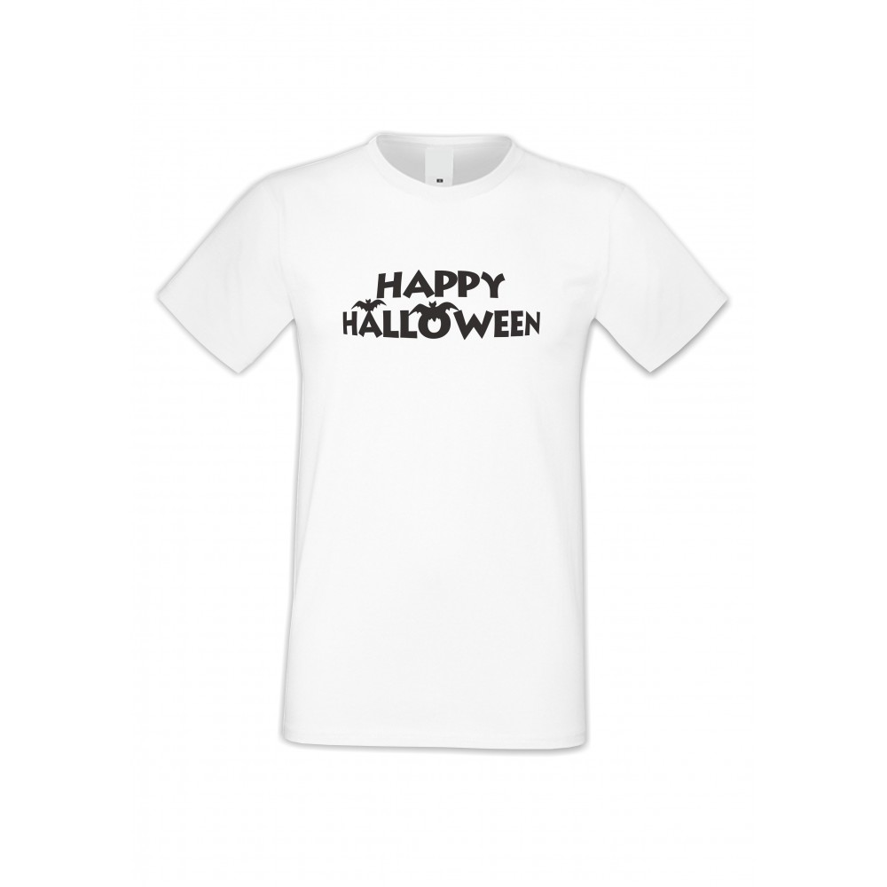 Мъжка бяла тениска Happy Halloween 2 Мъжка бяла тениска Happy Halloween 2