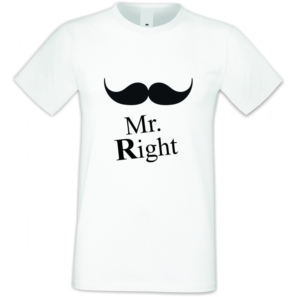 Мъжка бяла тениска Mr. Always Right 