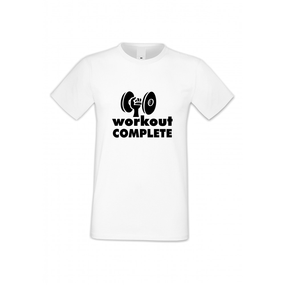 Мъжка бяла тениска Workout complate Мъжка бяла тениска Workout complate