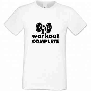 Мъжка бяла тениска Workout complate 