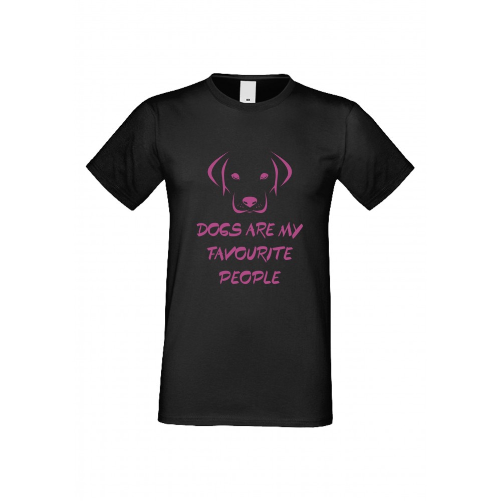 Мъжка тениска Dogs are my Favourite People 2 черна Мъжка тениска Dogs are my Favourite People 2 черна