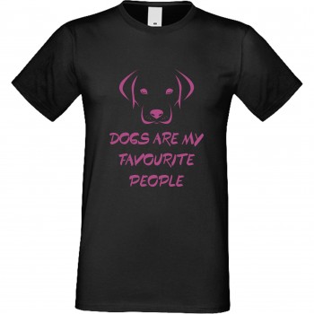 Мъжка тениска Dogs are my Favourite People 2 черна Мъжка тениска Dogs are my Favourite People 2 черна