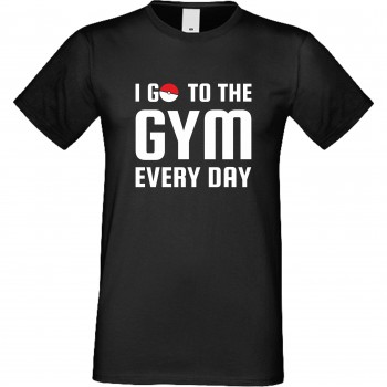Мъжка тениска I Go To the Gym черна