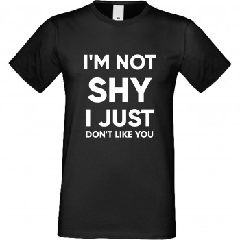 Мъжка тениска I'm not shy черна Мъжка тениска I'm not shy черна