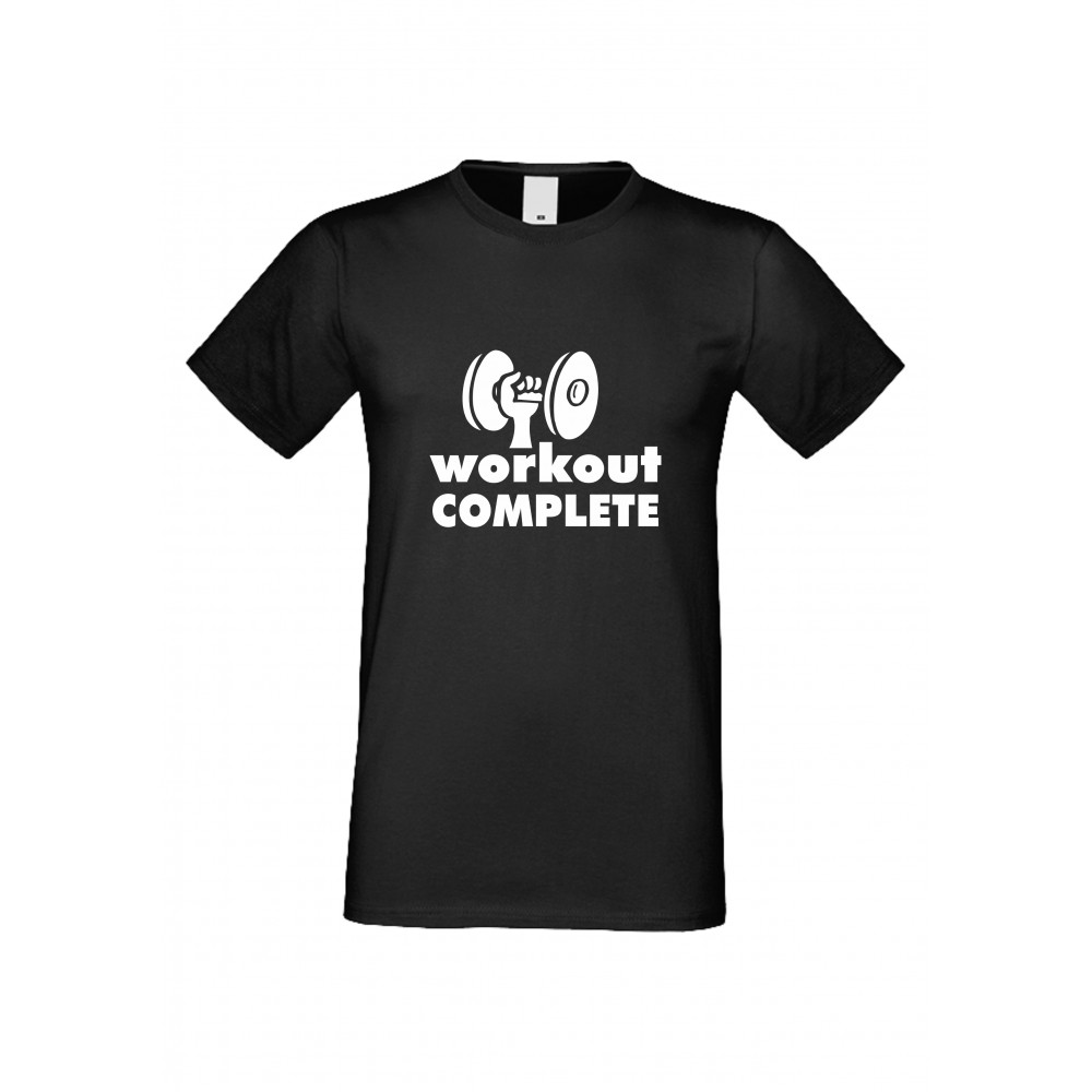 Мъжка тениска Workout complate черна
