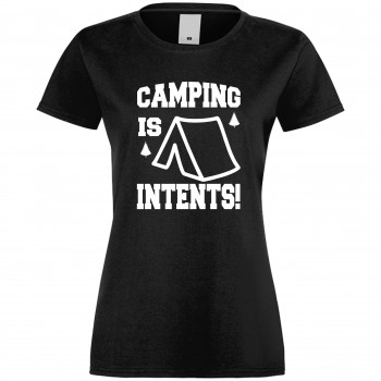 Дамска тениска Camping is Intents черна Дамска тениска Camping is Intents черна